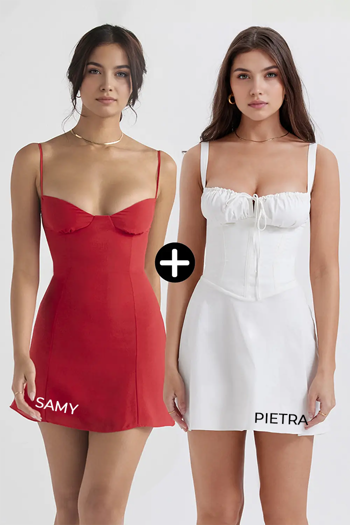 Vestido Bustier Pietra e Samy - Compre 1 Leve 2