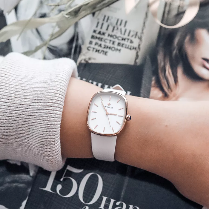 Relógio WWOOR Beauty Feminino - Impermeável | Luxo