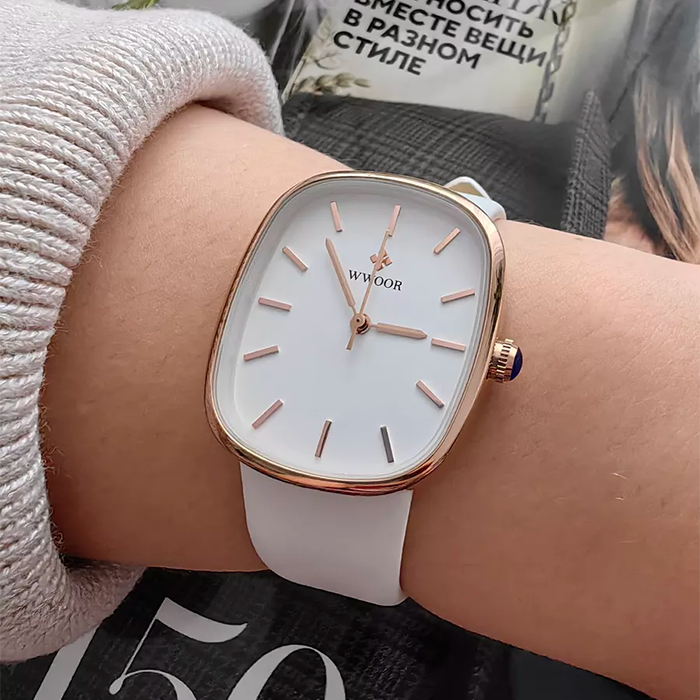 Relógio WWOOR Beauty Feminino - Impermeável | Luxo