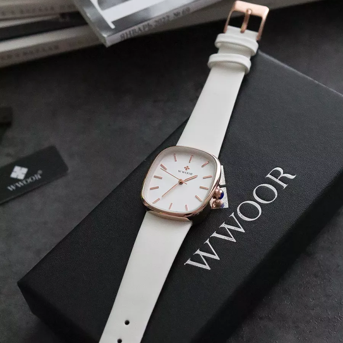 Relógio WWOOR Beauty Feminino - Impermeável | Luxo
