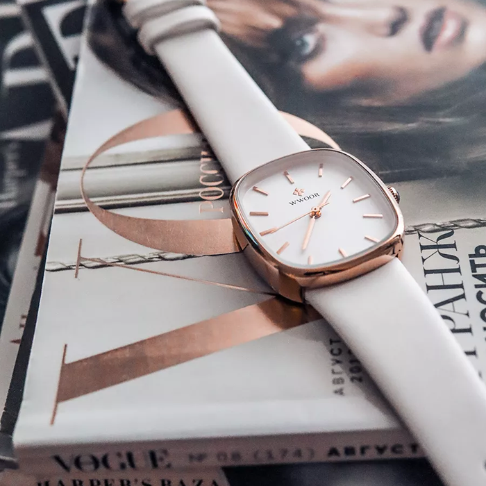 Relógio WWOOR Beauty Feminino - Impermeável | Luxo