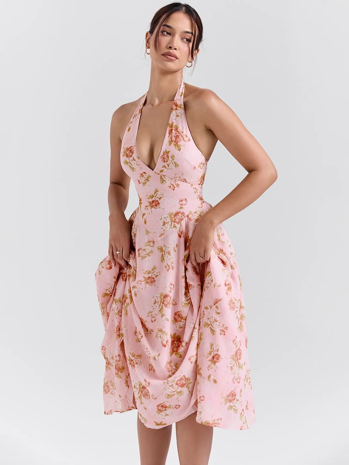 Vestido Midi Nysse - Rose