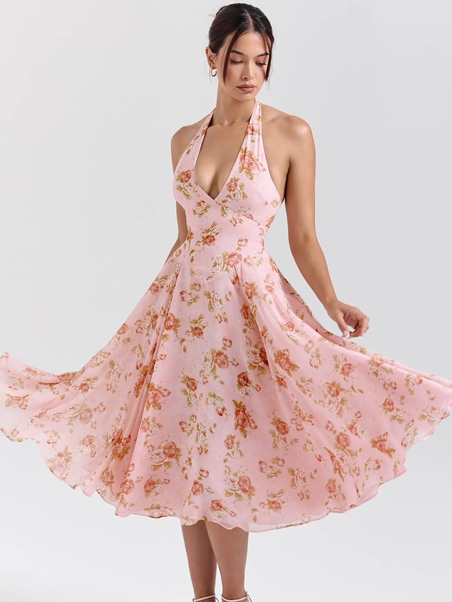 Vestido Midi Nysse - Rose