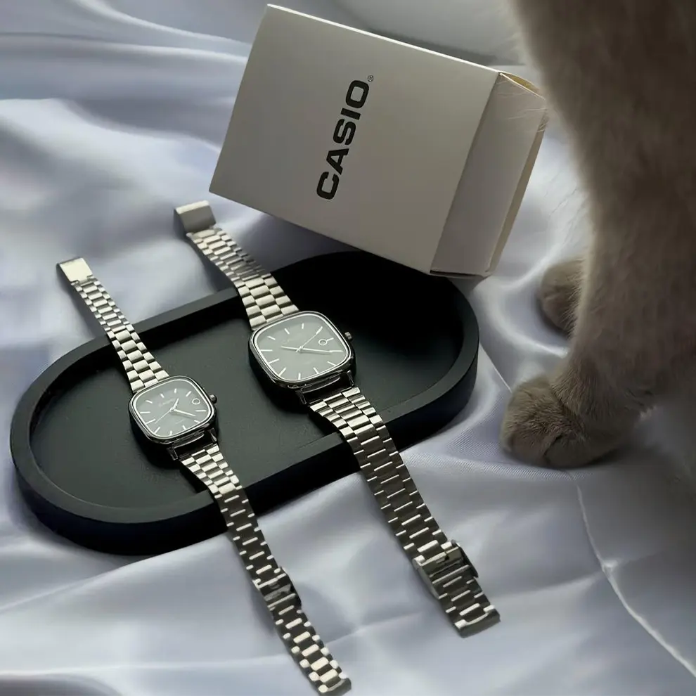 Relógio CASIO Luxurious - Resistente à água | Aço Inoxidável (New Edition) - COMPRE 1 LEVE 2