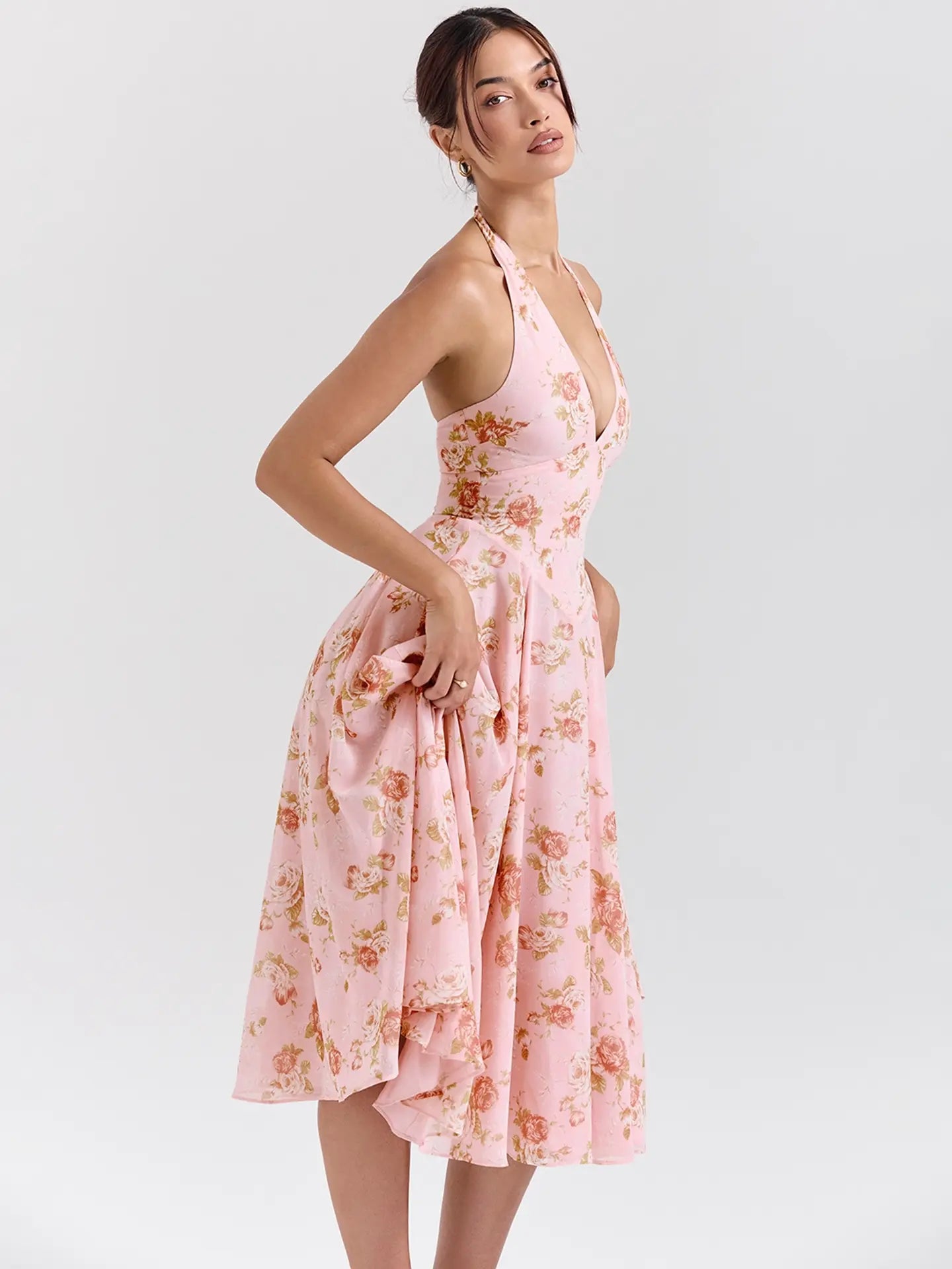 Vestido Midi Nysse - Rose