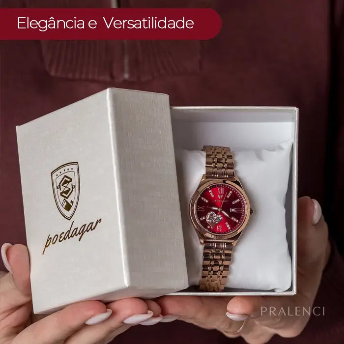 Relógio POEDAGAR Versatility - Feminino Quartzo | Aço Inoxidável