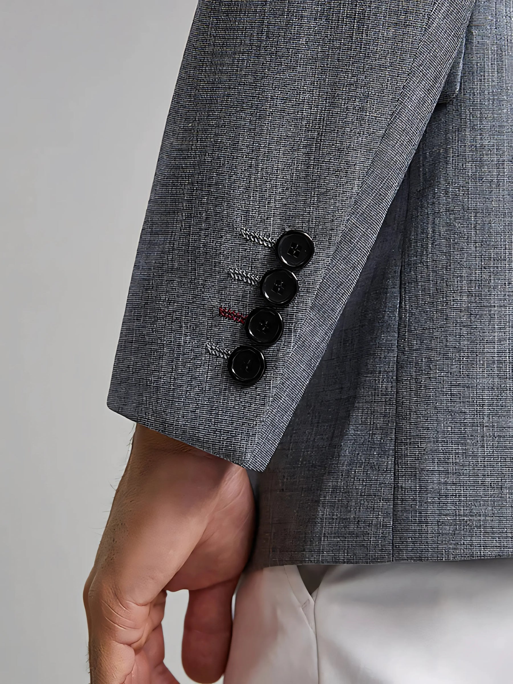 Blazer Masculino Poliviscose Cinza