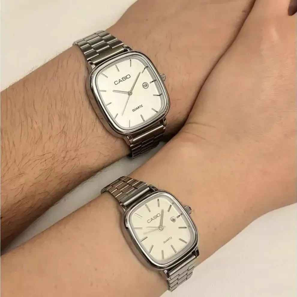 Relógio CASIO Luxurious - Resistente à água | Aço Inoxidável (New Edition) - COMPRE 1 LEVE 2