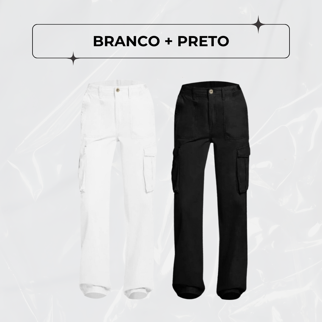 Calça Cargo Ajustável Curve Perfect - LEVE 2, PAGUE 1