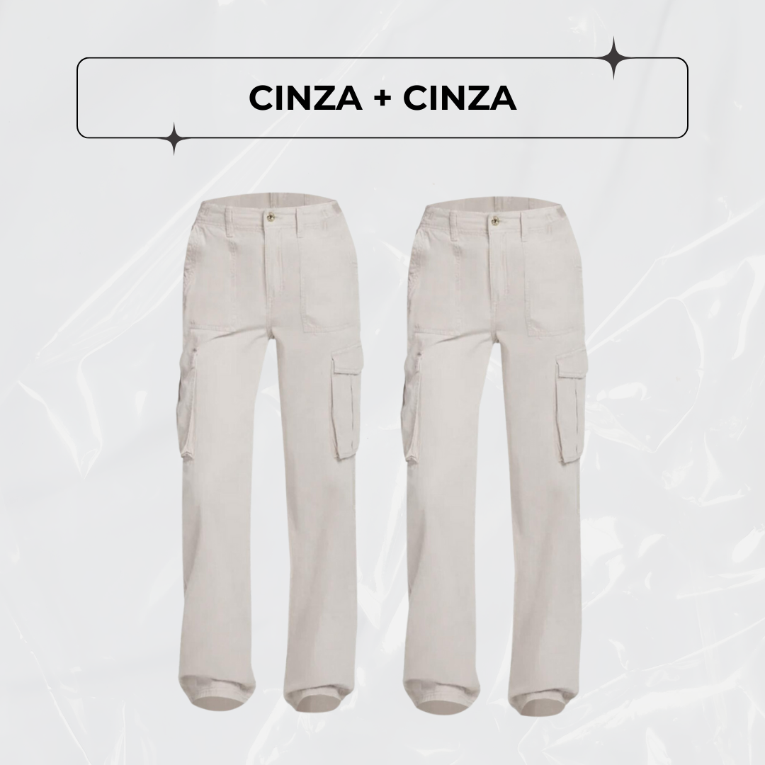 Calça Cargo Ajustável Curve Perfect - LEVE 2, PAGUE 1