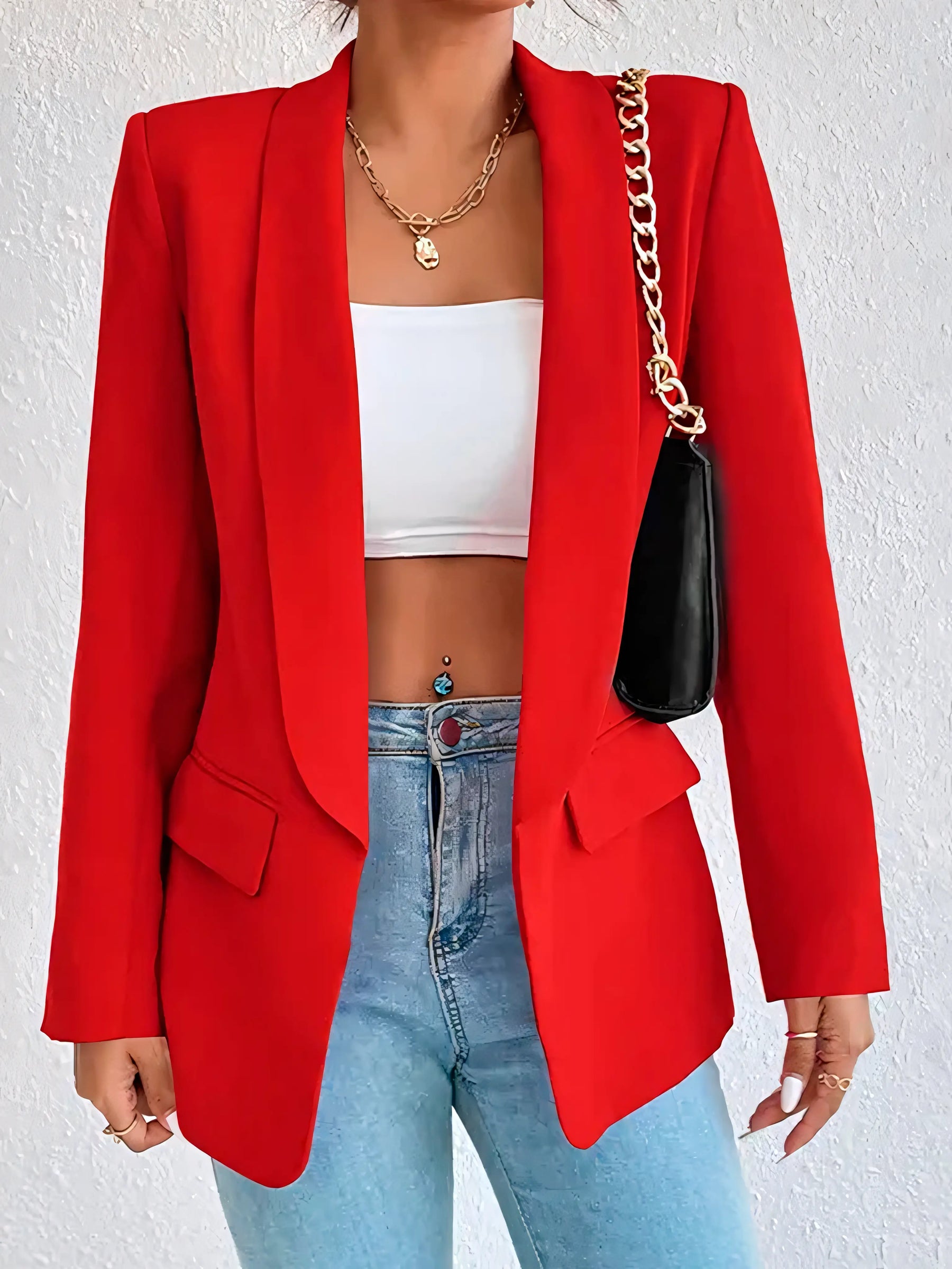 Blazer Alfaiataria Vermelho