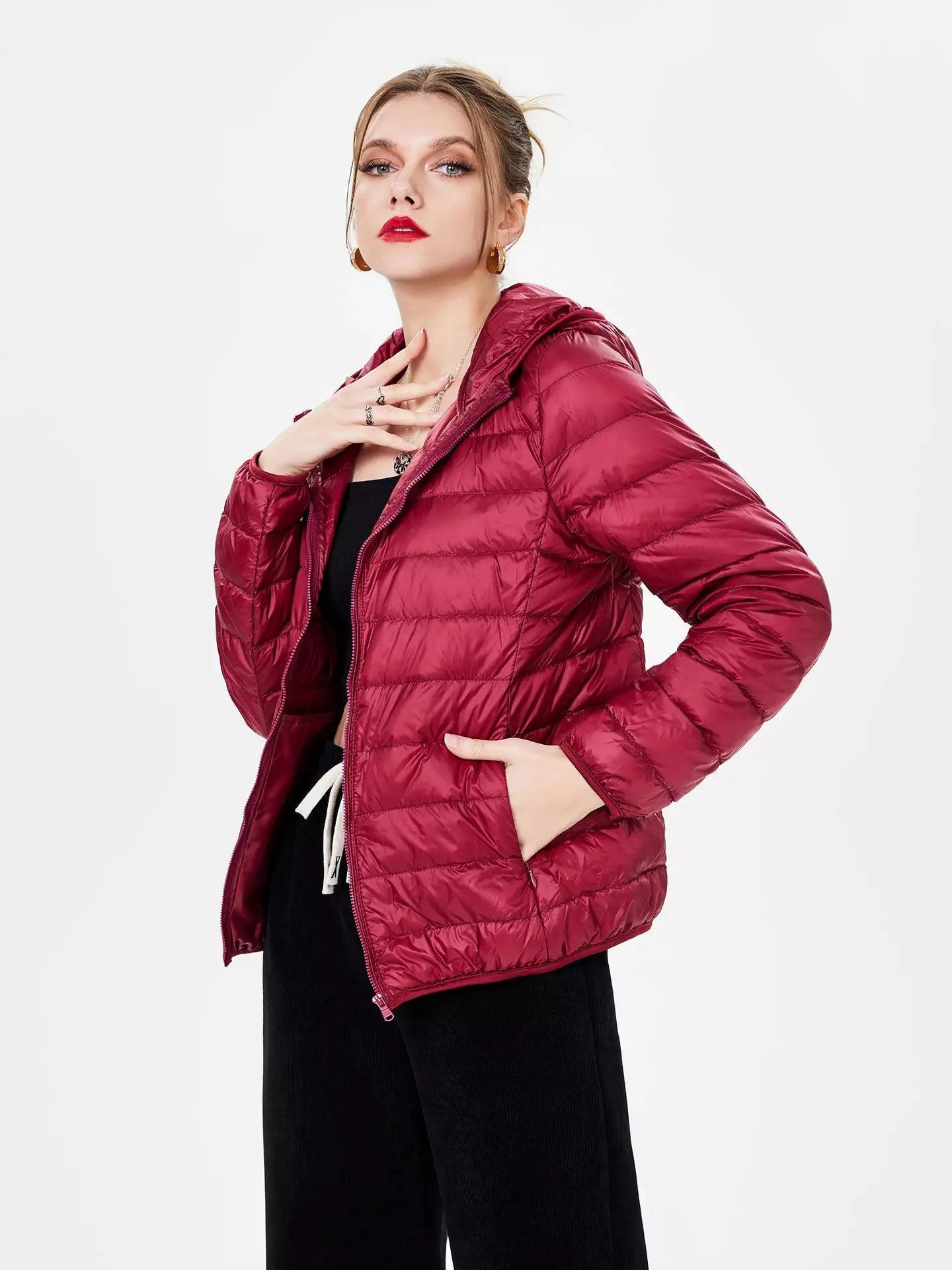 Jaqueta Puffer Soft Impermeável Feminina