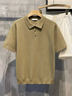 Camisa Masculina Polo em Tricô