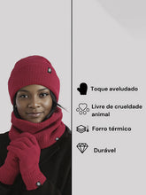 Conjunto Térmico Gorro, Cachecol e Luvas