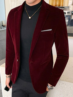 Blazer Masculino de Veludo Itália