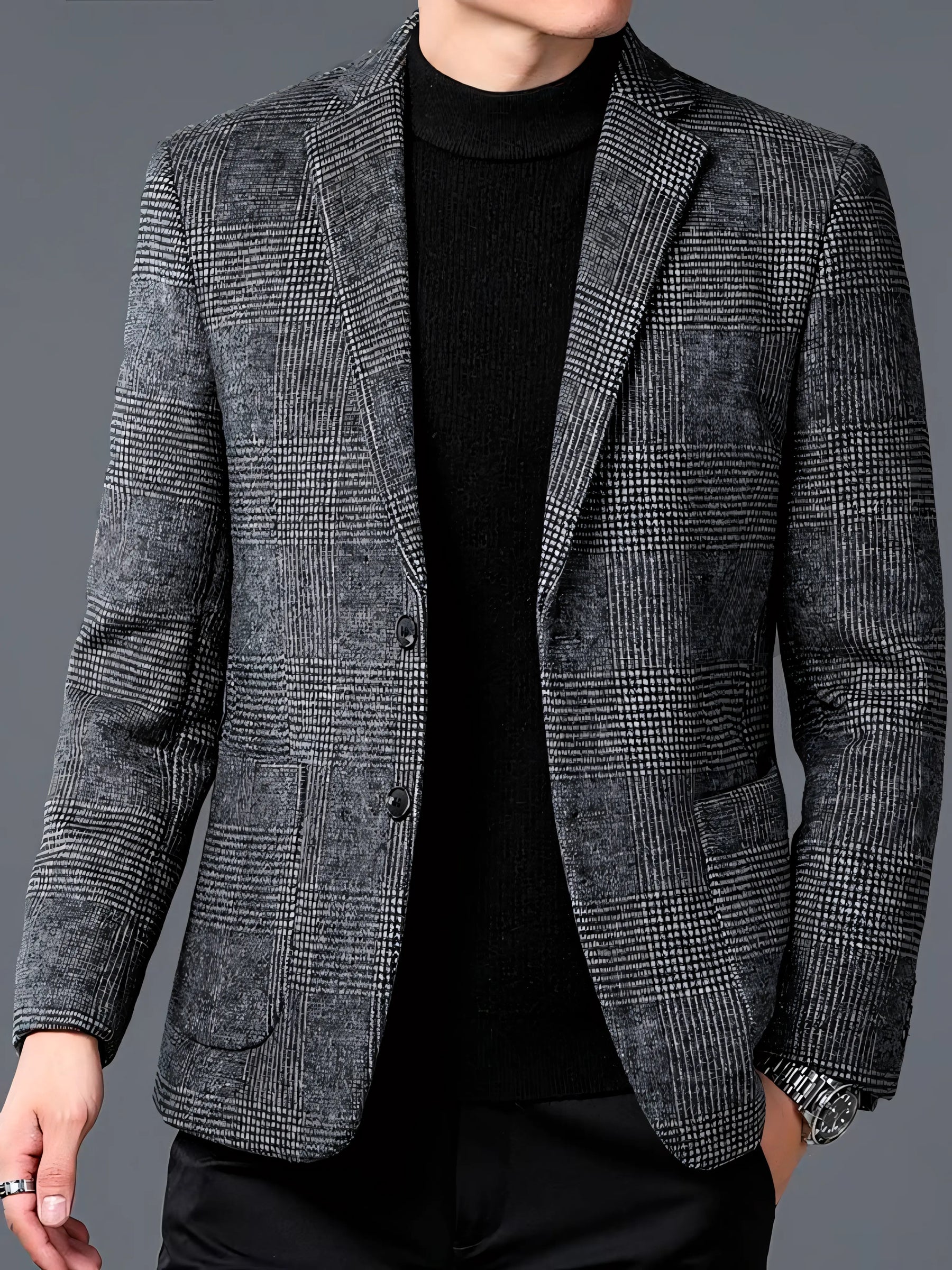 Blazer Masculino Xadrez Clássico