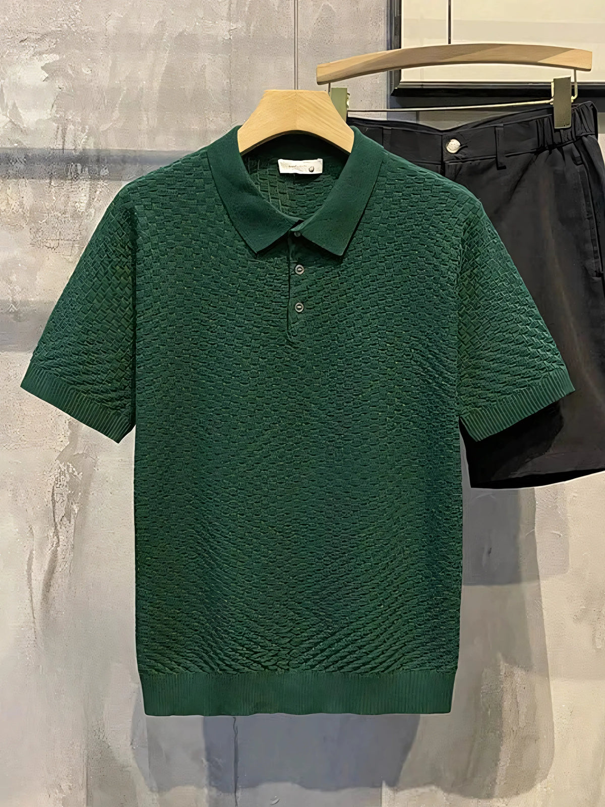 Camisa Masculina Polo em Tricô