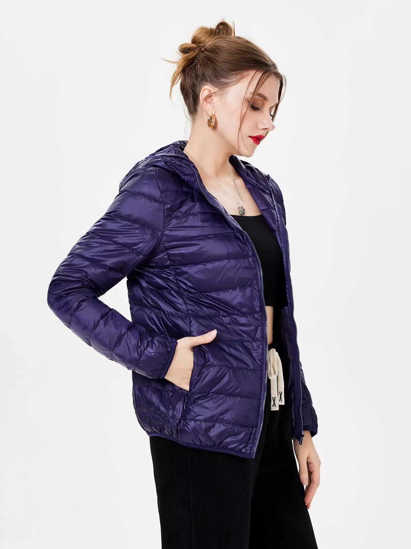 Jaqueta Puffer Soft Impermeável Feminina