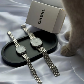 Relógio CASIO Luxurious - Resistente à água | Aço Inoxidável (New Edition) - COMPRE 1 LEVE 2