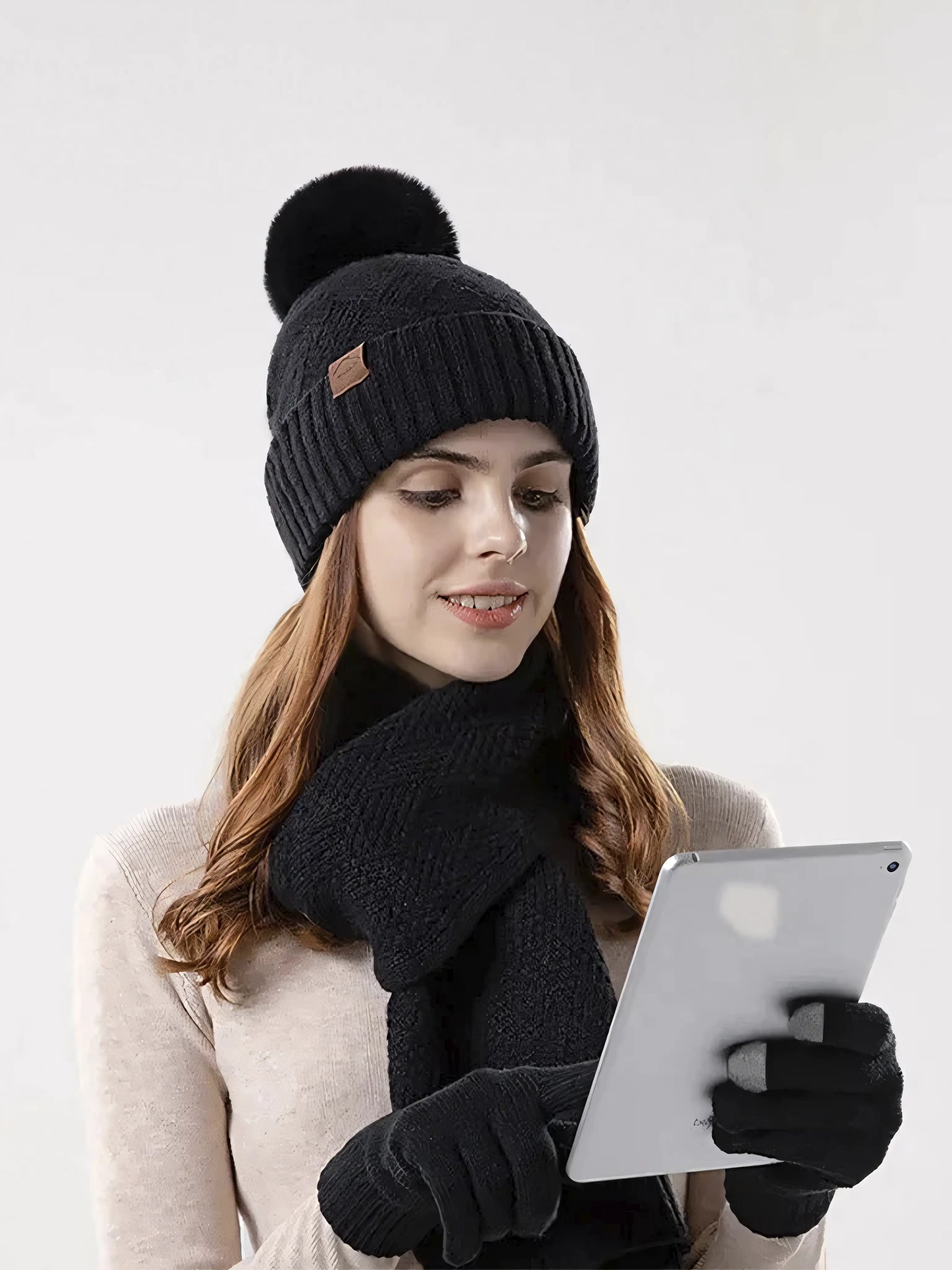 Conjunto Gorro, Luvas e Cachecol - Linha Inverno