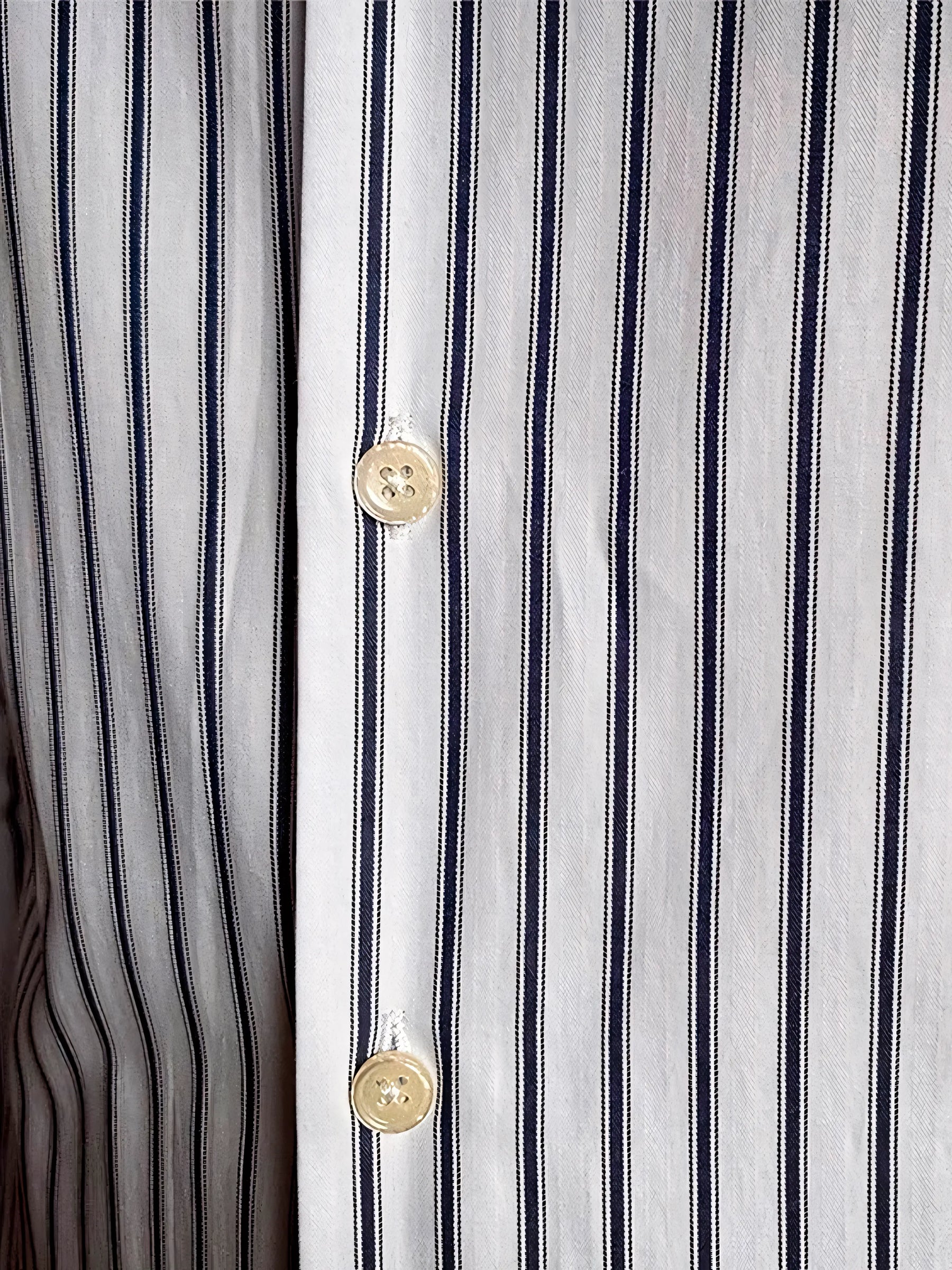 Camisa Casual Às Riscas Retro