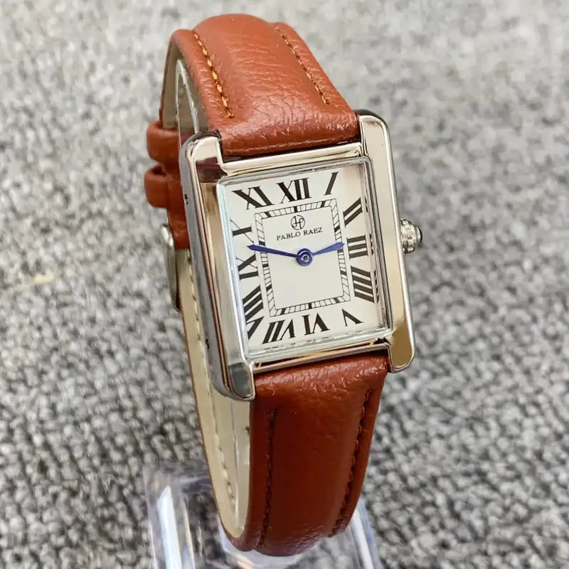 Relógio Feminino de Couro Vintage