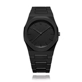 Relógio Minimalista All Black 40,5mm Masculino - Policarbonato | A Prova D'agua