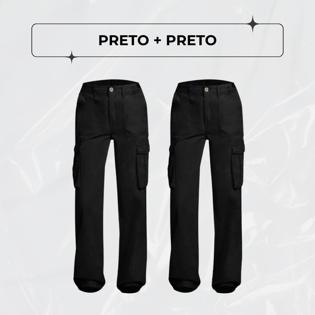 Calça Cargo Ajustável Curve Perfect - LEVE 2, PAGUE 1